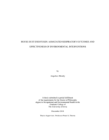 House dust endotoxin: associated respiratory outcomes and effectiveness of environmental interventions