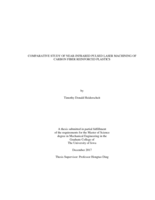 Comparative study of near-infrared pulsed laser machining of carbon fiber reinforced plastics