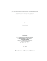 Boundary-constrained inverse consistent image registration and its applications