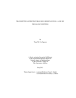 Transmitted antiretroviral drug resistance in a low HIV prevalence setting