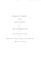 The relation of bacteria to the various industries