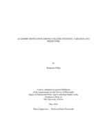 Academic motivation among college students: variance and predictors