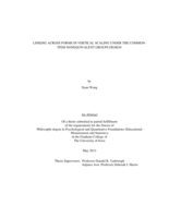 Linking across forms in vertical scaling under the common-item nonequvalent groups design