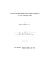 Training strategies to reduce knee hyperextension gait patterns in healthy women