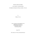 Feeling same-sex desire: law, science, and belonging in German-speaking central Europe, 1750-1945