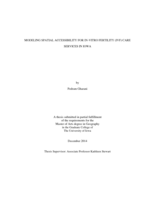 Modeling spatial accessibility for in-vitro fertility (IVF) care services in Iowa