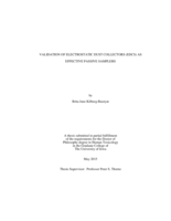 Validation of electrostatic dust collectors (EDCs) as effective passive samplers