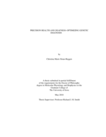 Precision health and deafness–optimizing genetic diagnosis