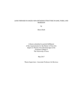 Look forward in anger: non-orthodox structure in the works of Kane, Parks, and Morrison