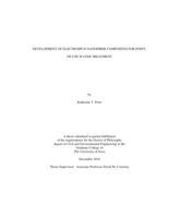Development of electrospun nanofiber composites for point-of-use water treatment