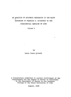 An analysis of audience persuasion in the major addresses of Franklin D. Roosevelt in the presidential campaign of 1936