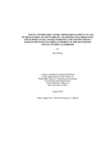 Social studies educators' professionalism in an age of high stakes accountability: examining teacher-level and school-level characteristics and testing policy associated with teacher authority in the secondary social studies classroom