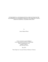 Environmental and pharmaceutical risk factors for the transmission of Clostridium difficile and other multi-drug resistant hospital acquired infections