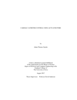 Cardiac catheter control using actuator wire