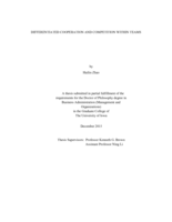 Differentiated cooperation and competition within teams
