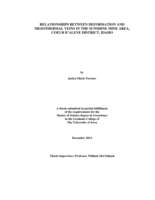 Relationships between deformation and mesothermal veins in the Sunshine Mine Area, Coeur d'Alene district, Idaho