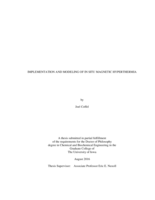 Implementation and modeling of in situ magnetic hyperthermia