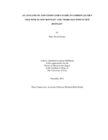 An analysis of and conductor's guide to Gordon Jacob's "Old wine in new bottles" and "More old wine in new bottles"