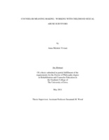 Counselor meaning-making: working with childhood sexual abuse survivors