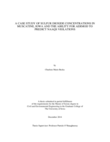 A case study of sulfur dioxide concentrations in Muscatine, Iowa and the ability for AERMOD to predict NAAQS violations