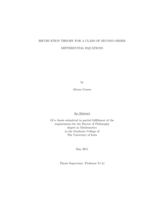 Bifurcation theory for a class of second order differential equations