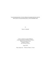 Paleotopography of the Upper Des Moines River and its influence on archaeological site distribution