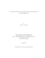 An acoustic eigenvalue problem and its application to electrochemistry