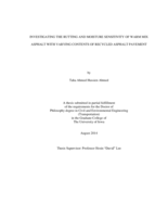 Investigating the rutting and moisture sensitivity of warm mix asphalt with varying contents of recycled asphalt pavement