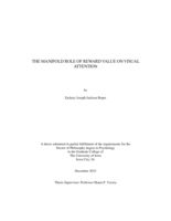 The manifold role of reward value on visual attention