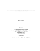 An investigation of a Bayesian decision-theoretic procedure in the context of mastery tests