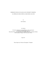 Representation on college and university websites: an approach using critical discourse analysis