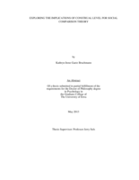 Exploring the implications of construal level for social comparison theory