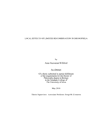 Local effects of limited recombination in Drosophila