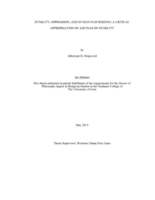Humility, oppression, and human flourishing: a critical appropriation of Aquinas on humility