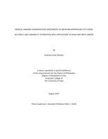 Medical imaging segmentation assessment via Bayesian approaches to fusion, accuracy and variability estimation with application to head and neck cancer