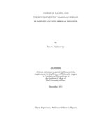 Course of illness and the development of vascular disease in individuals with bipolar disorder