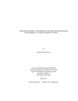 Supporting energy transitions and miscanthus program development at the University of Iowa