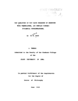 The variation of the vapor pressure of selenium with temperature, and certain thermo-dynamical considerations