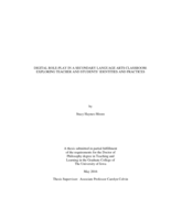 Digital role-play in a secondary English language arts classroom: exploring teacher and students' identities and practices