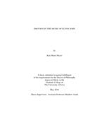Emotion in the music of Elton John