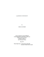 A question of efficiency