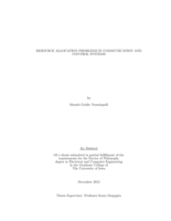 Resource allocation problems in communication and control systems