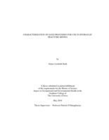 Characterization of sand processed for use in hydraulic fracture mining