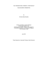 The transnational feminist literature of Helena Maria Viramontes