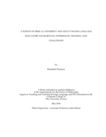 A survey of preK-12, university and adult online language educators’ background, experiences, training and challenges