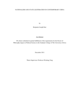 Nationalism and state legitimation in contemporary China