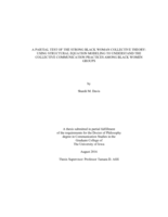 A partial test of the Strong Black Woman Collective Theory: using structural equation modeling to understand the collective communication practices among Black women groups