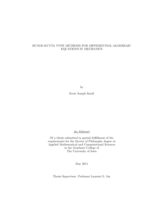Runge-Kutta type methods for differential-algebraic equations in mechanics