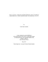 “Viva la raza”: Chicano student identity and activism at predominantly white midwestern universities, 1970-1979
