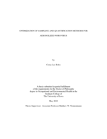Optimization of sampling and quantification methods for aerosolized norovirus